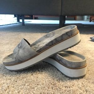 Calvin Klein platform sandals